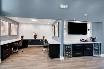 Clubhouse with two workspaces